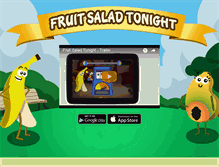 Tablet Screenshot of fruitsaladtonight.com